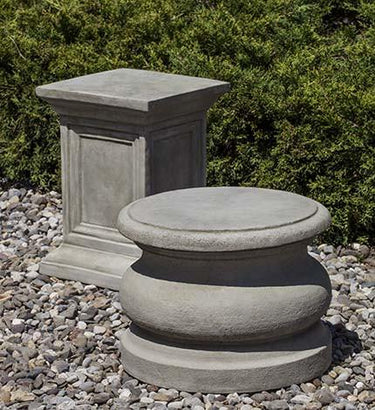 Campania International Cast Stone Square Pedestal Urn/Planter Campania International